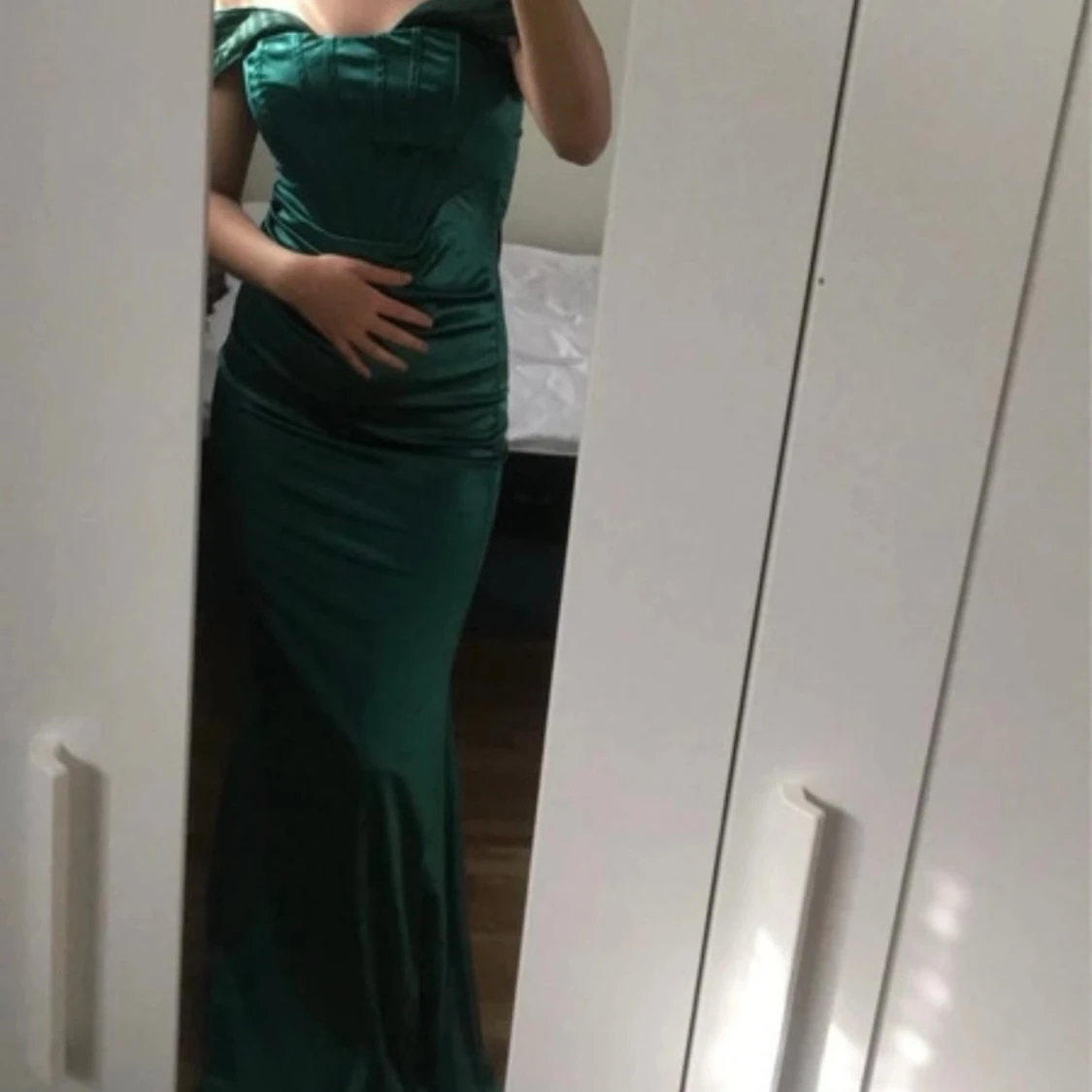 Mörkgrön balklänning  - 90