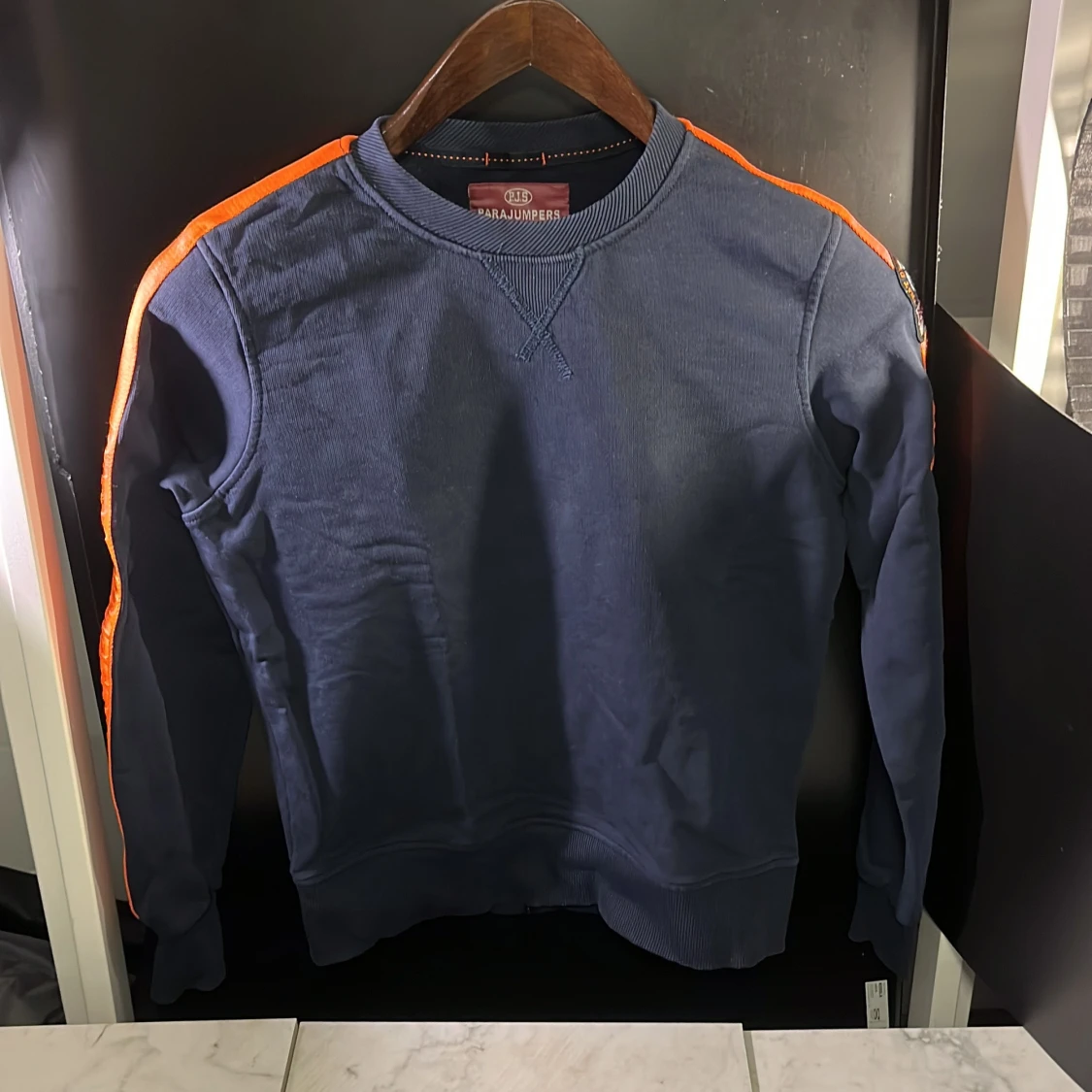 Mörkblå fleece tröja från Parajumpers