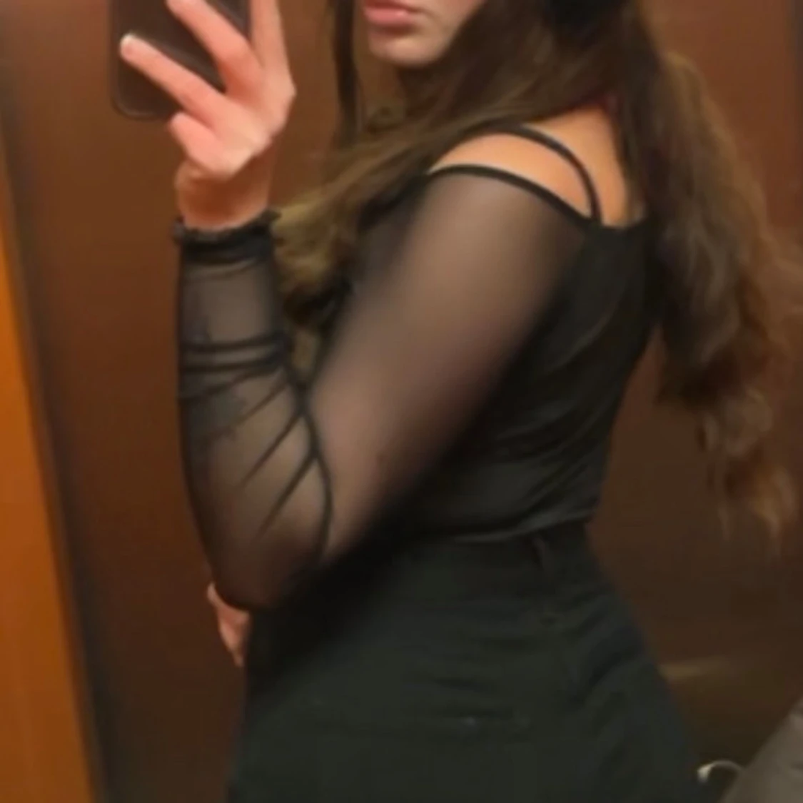 Svart långärmad bodysuit - 91