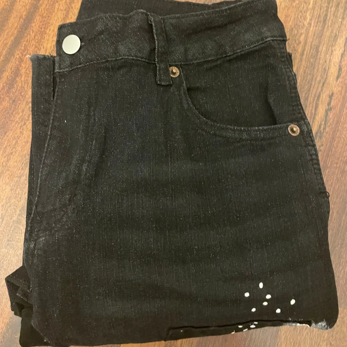 Svarta flared jeans/byxor - 91