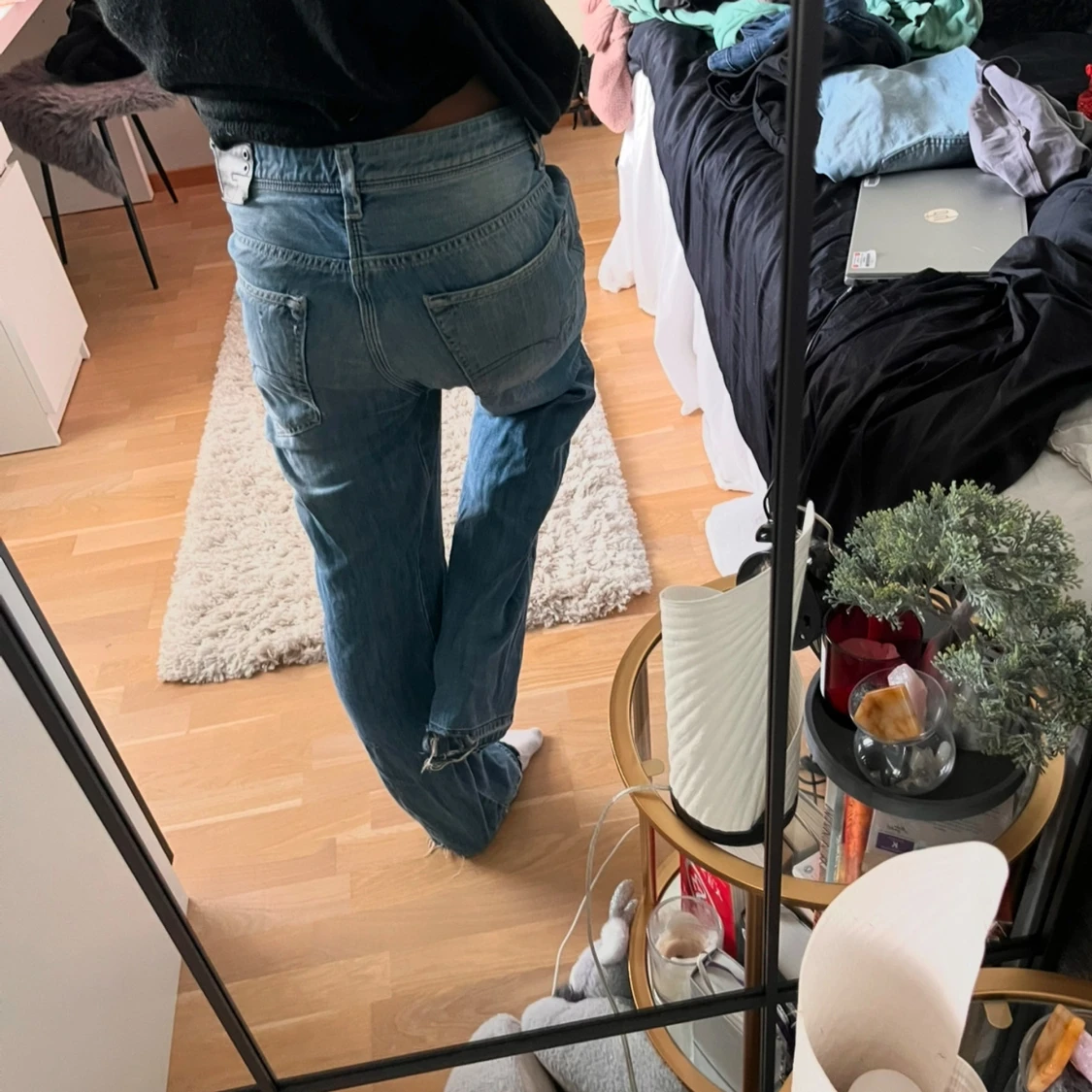 Blå baggy jeans - 91