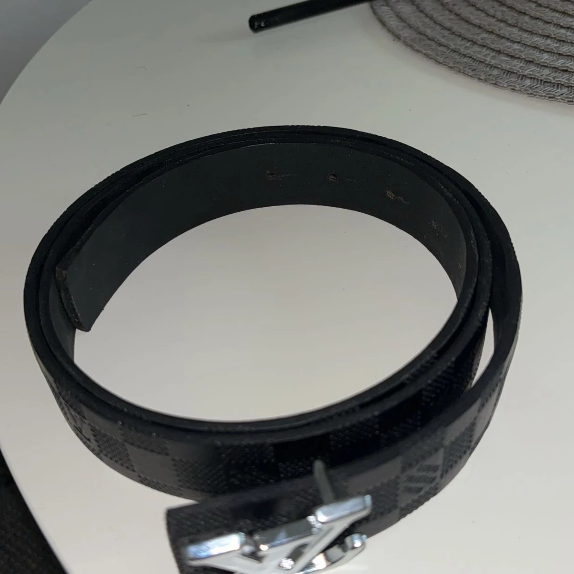 Snyggt rutat bälte  - 91