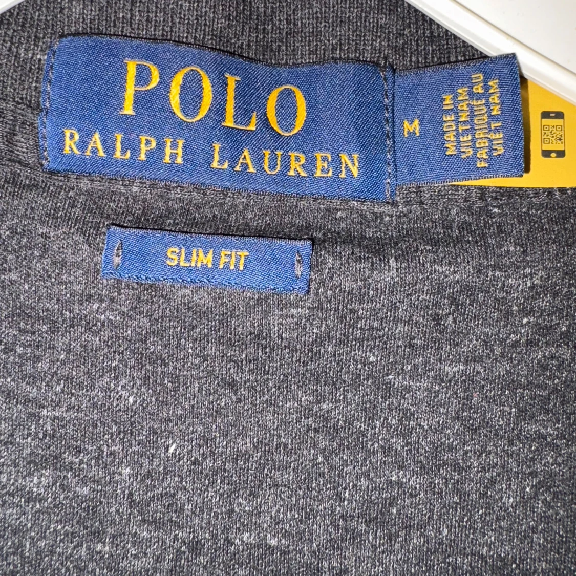 Mörkgrå pikétröja från Ralph Lauren - 90