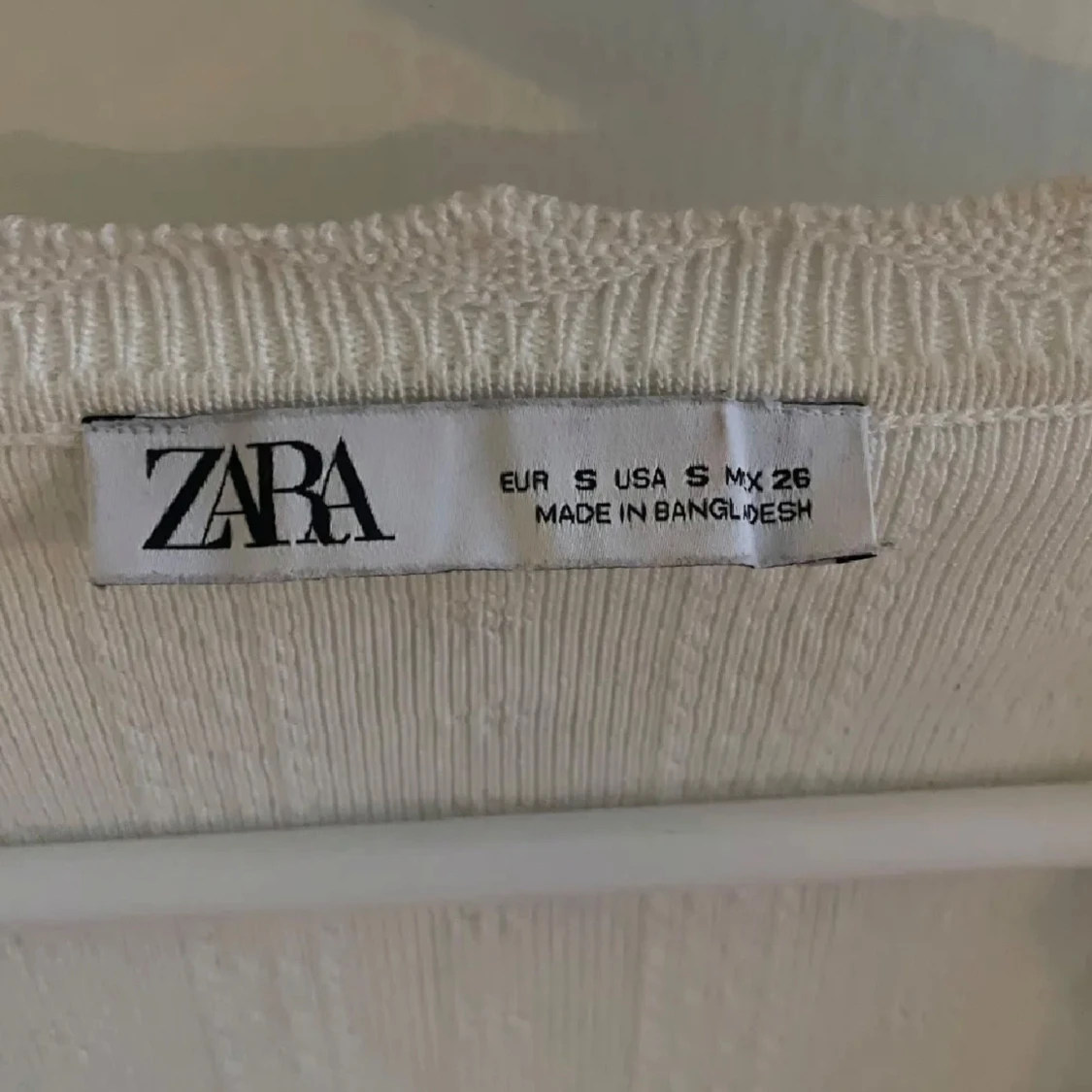 Vit långärmad topp - 90