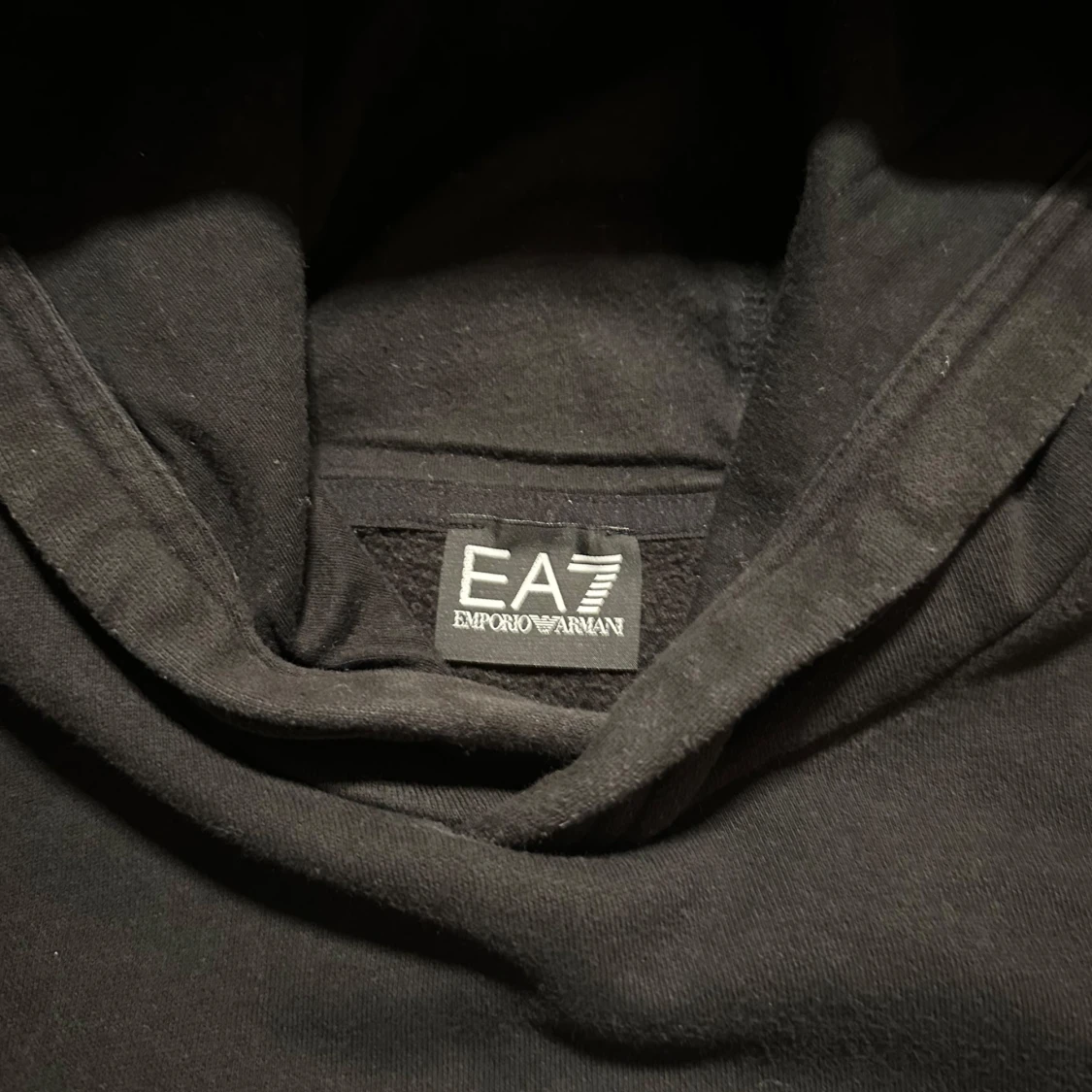 Svart EA7 hoodie: Riktigt Bra Sick - 1