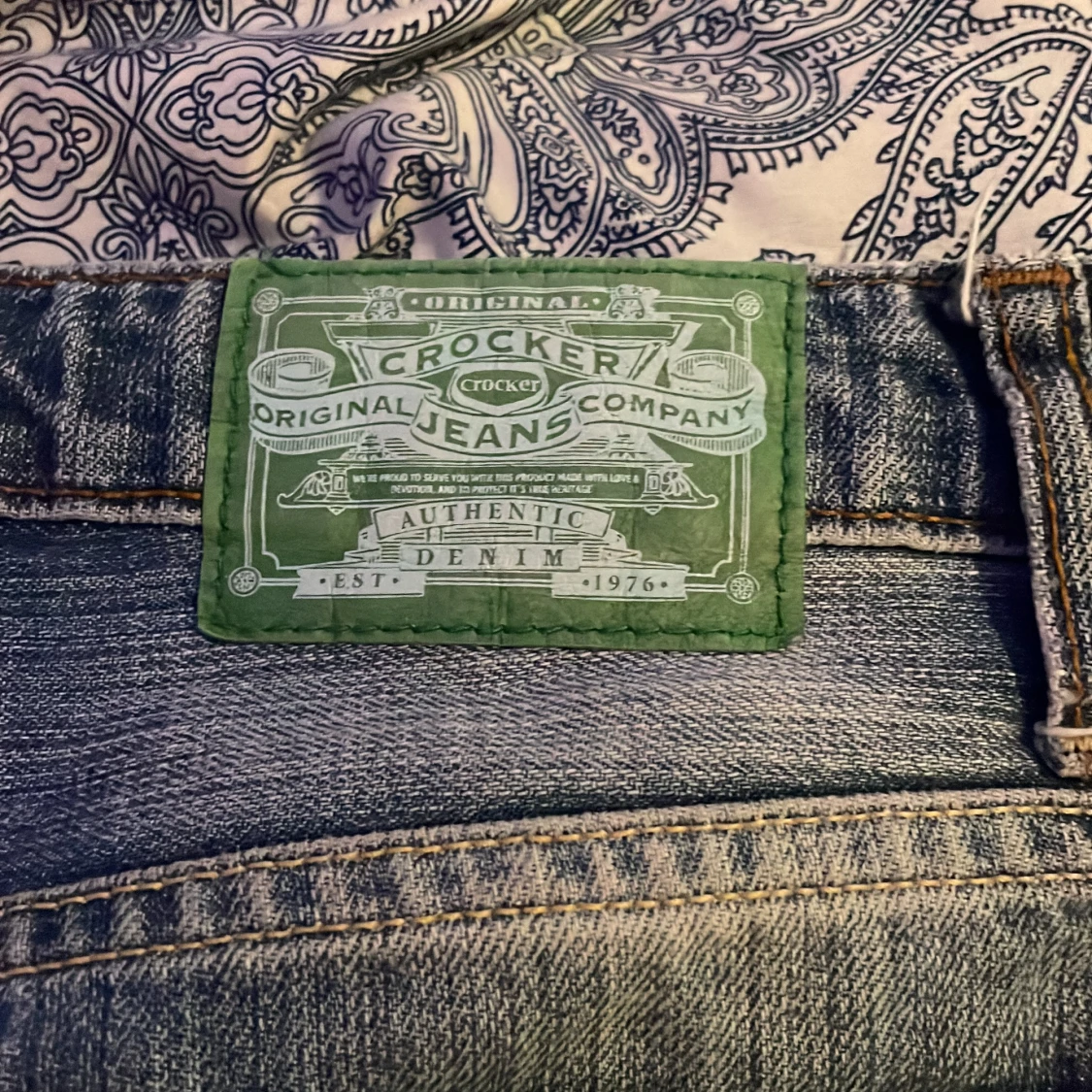 Blå jeansshorts från Crocker - 91