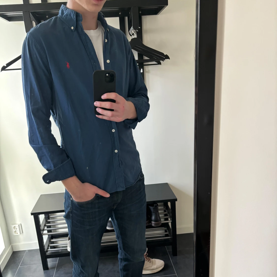 Marinblå Ralph lauren skjorta - 90