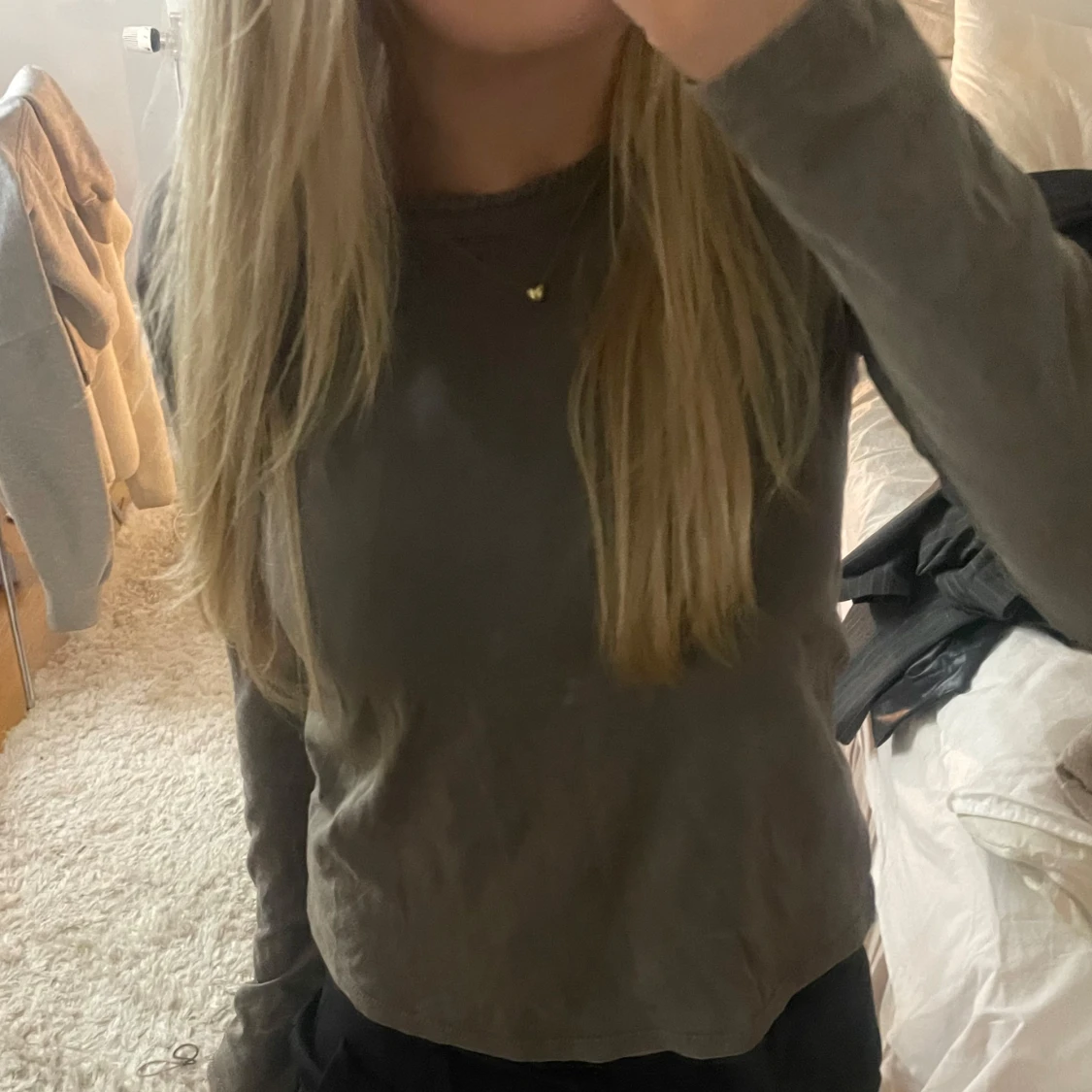 Brungrå långärmad tröja från Zara - 90