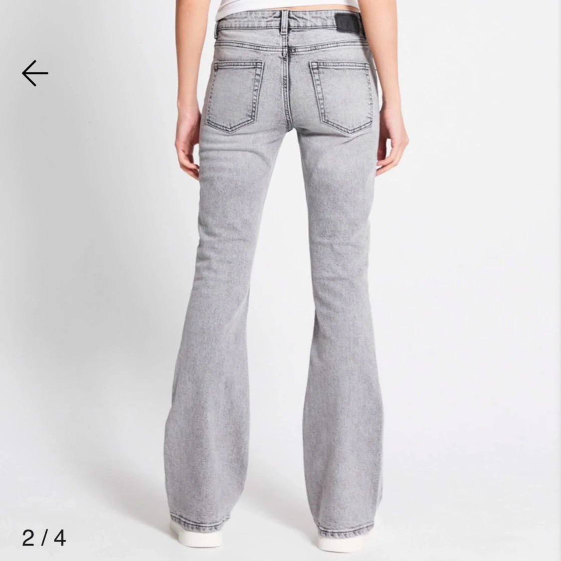 Grå bootcut jeans - 91