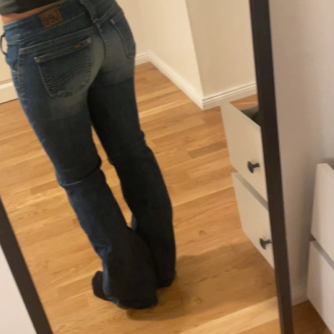 Blå bootcut jeans från Lee