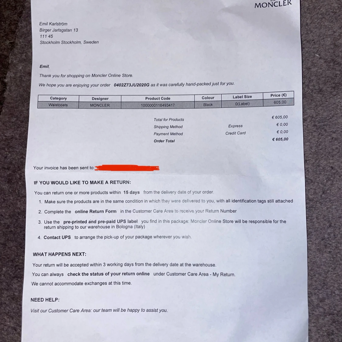 Moncler väst tibb gilet  - 93