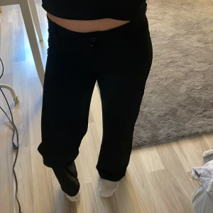 Svarta byxor - Snygga svarta byxor med rak passform. Perfekta för en stilren look. Super skön material! 