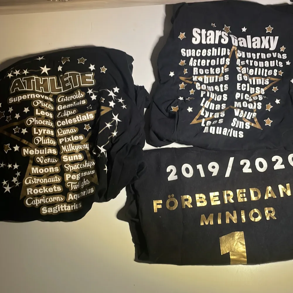 Jätte snygga träningsgrupper och Hofors från sol gf Stars cheerleading🫶🏼 tröjorna är i olika storlekar, om ni är intresserade fråga mig om vad ni vill, storlekar, pris mm.🫶🏼🫵🏼. Hoodies.