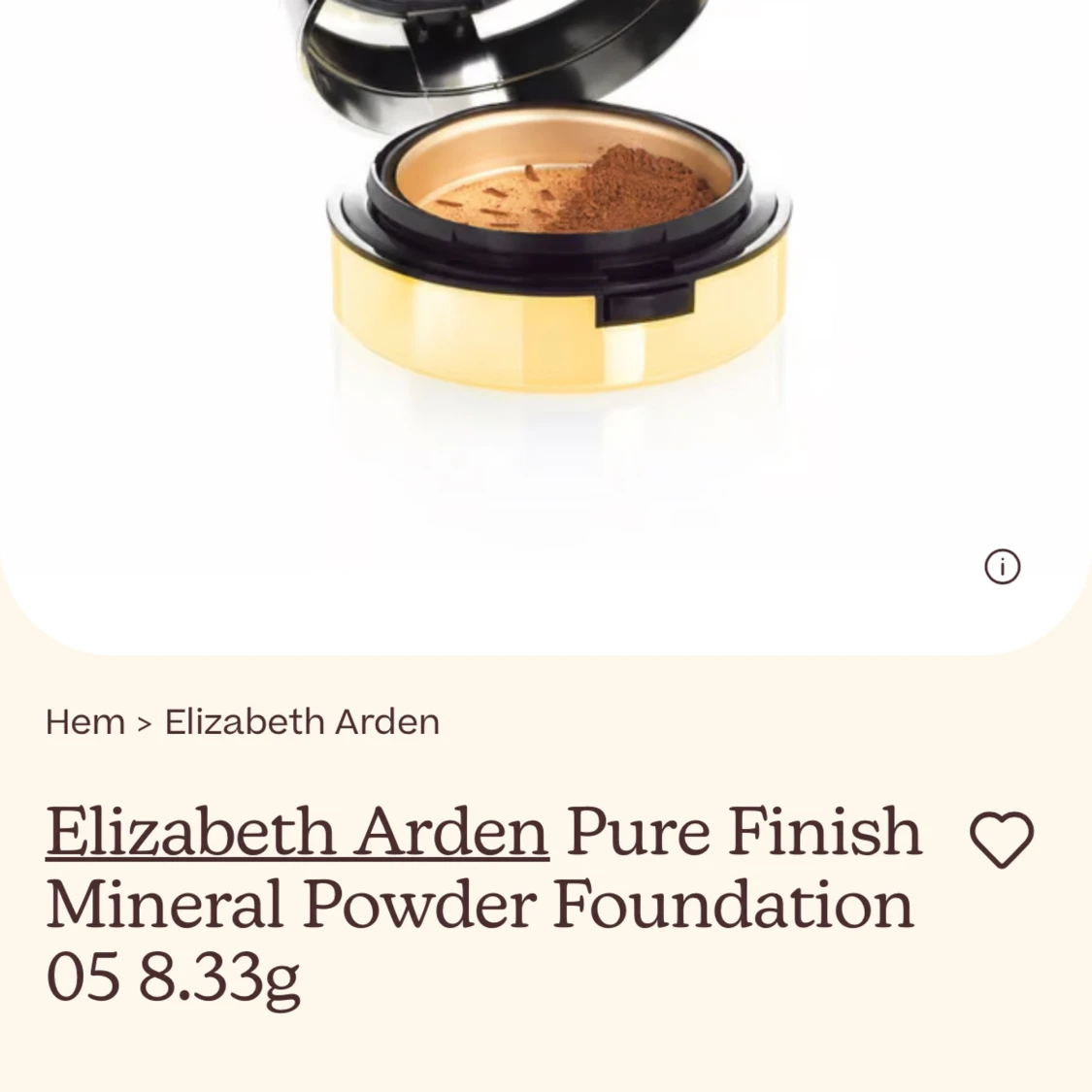 Elizabeth Arden Pure Finish Mineral Powder Foundation - 90