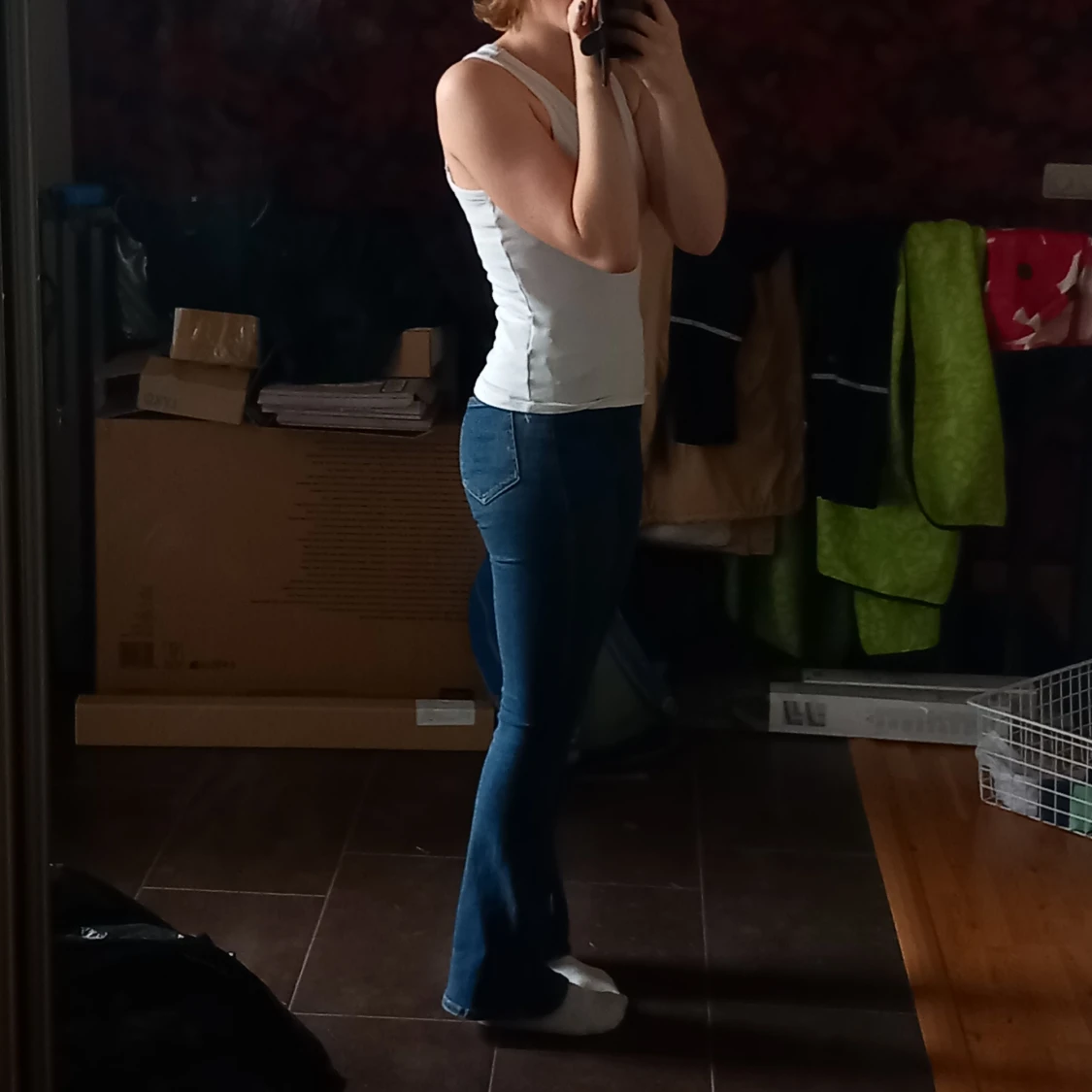 Högmidjade Bootcut Jeans <3 - 91