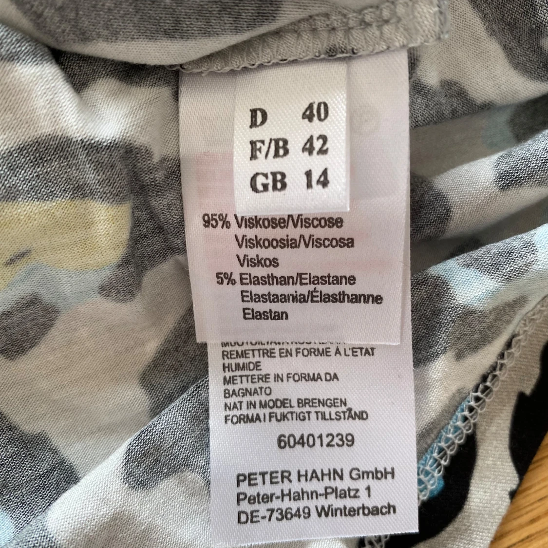 Nytt leopardmönstrat linne i strl 40 från Peter Hahn - 92