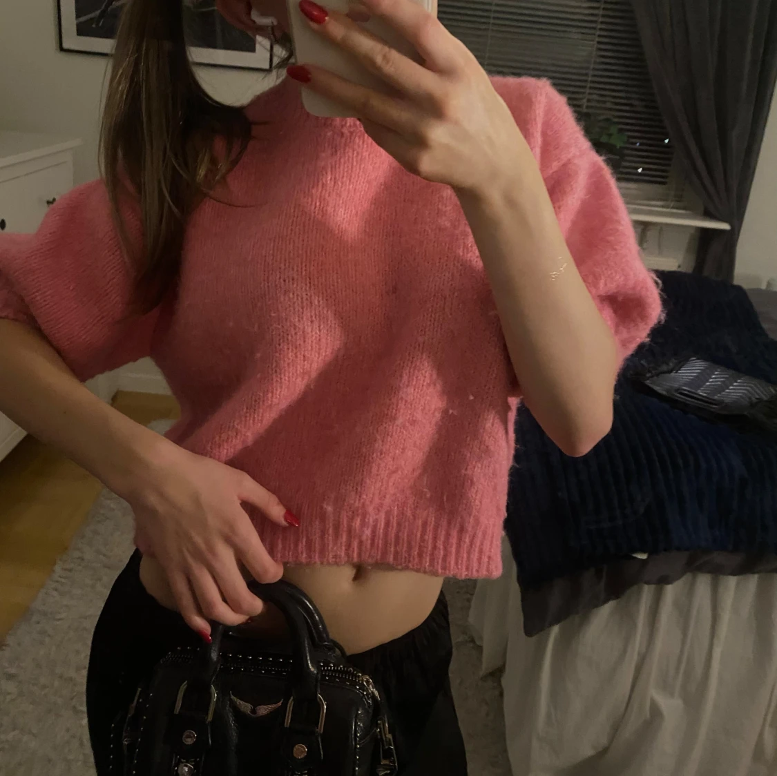 Rosa stickad från zara