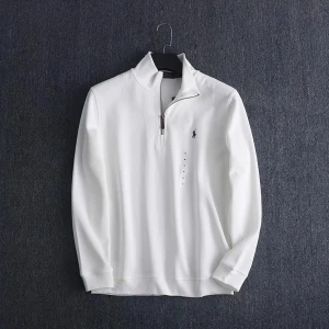 Knitted Half-Chest Zipper Pullover Sweater Polo Ralph Lauren(vit) - Nyskick kommer med prislapp  Tillgänglig i 4 storlekar S,M,L,XL