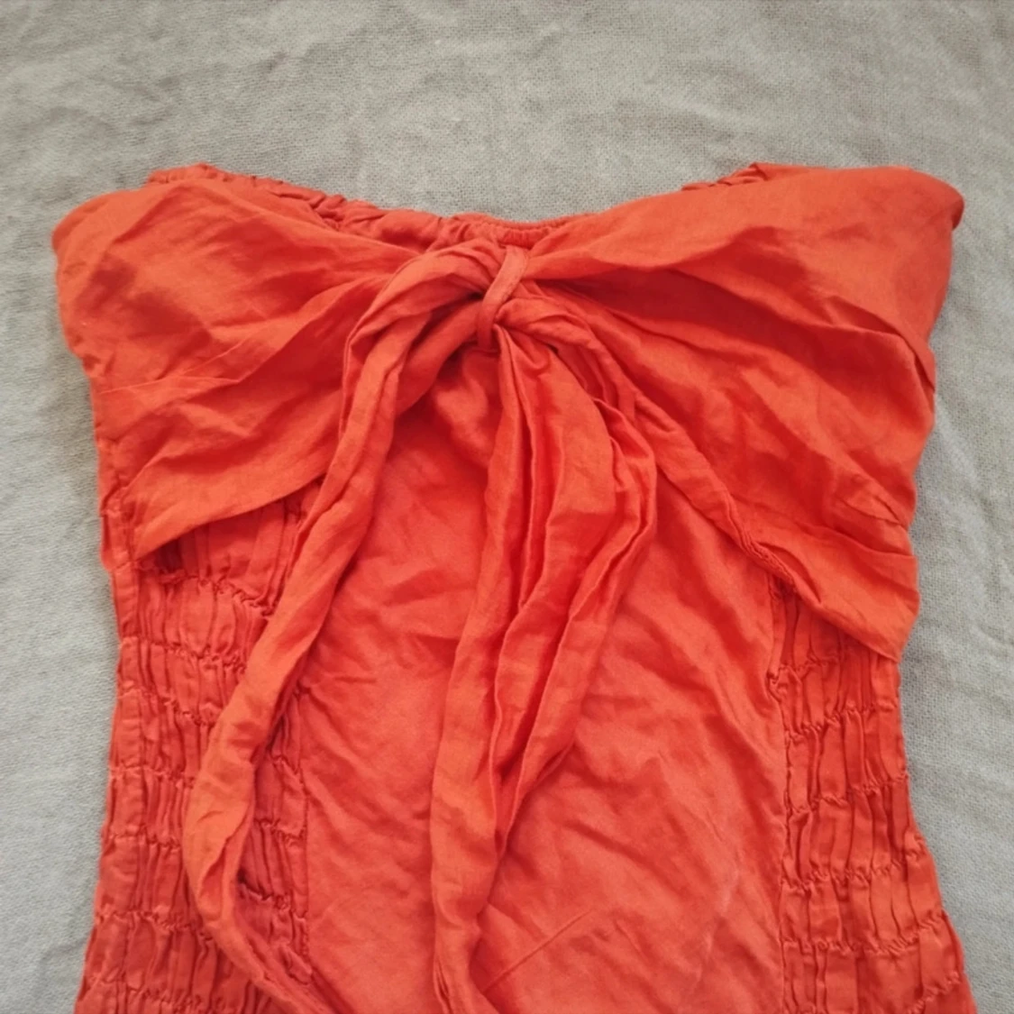 Orange klänning  - 90