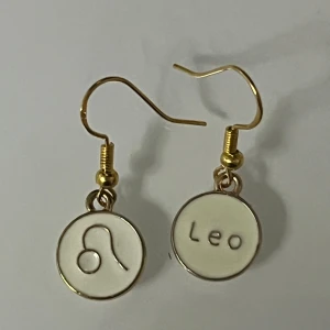 Örhängen med lejonmotiv - Charmiga örhängen med lejonets stjärntecken. Nickelfria krokar. 