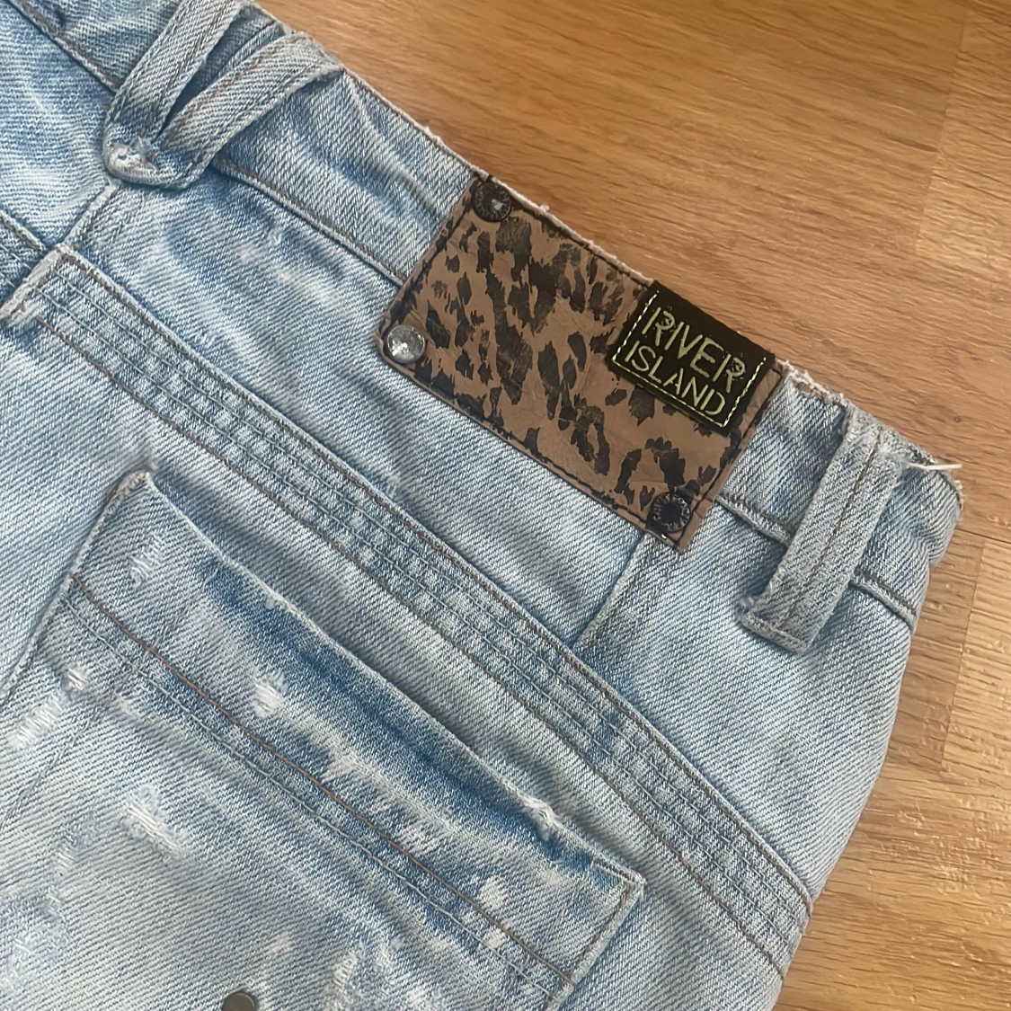 Ljusa jeansshorts från River Island - 3