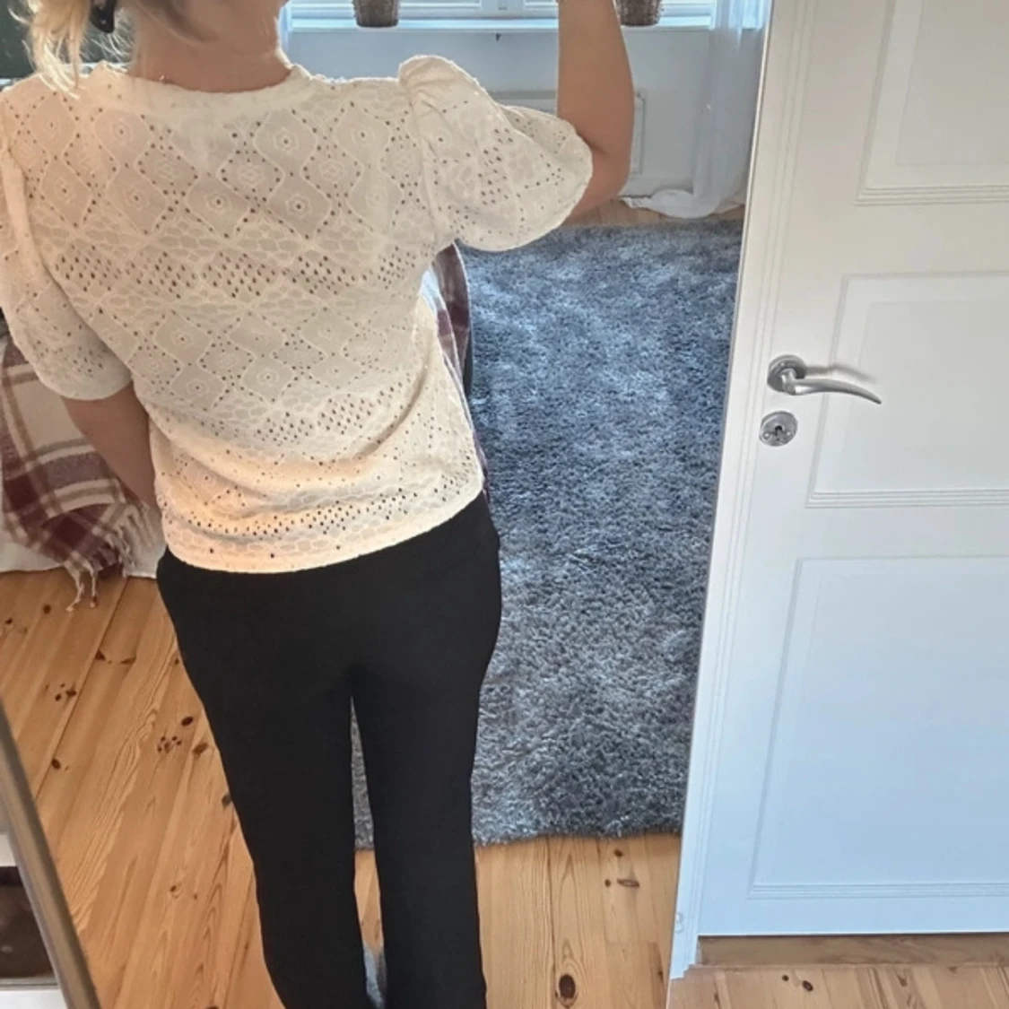 Vit spetsblus från Object - 1