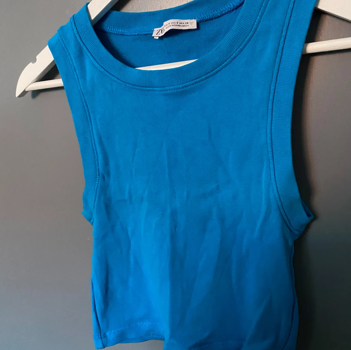 Blå croppad topp - 1