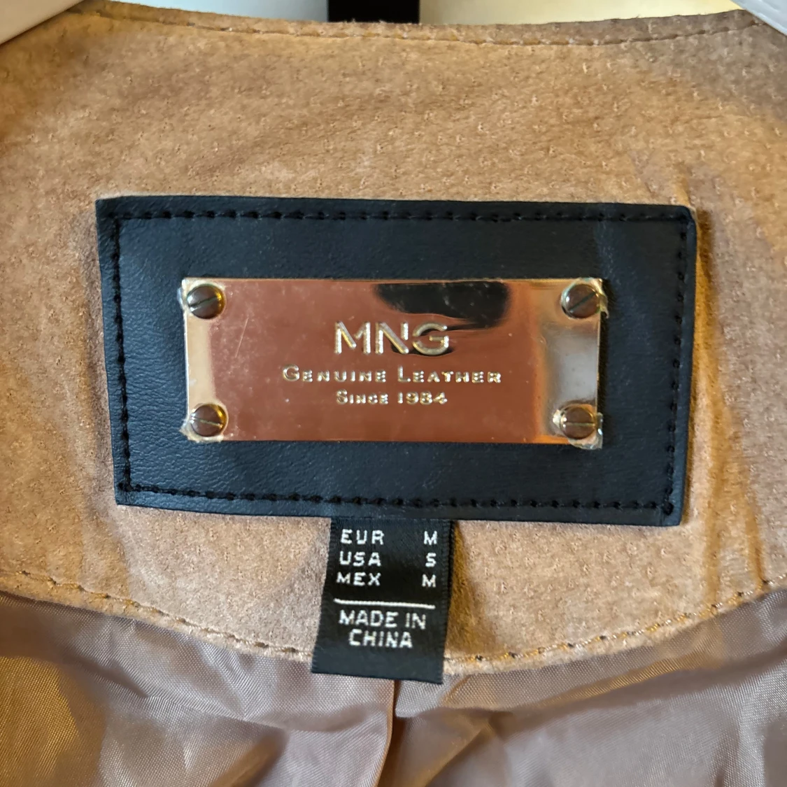 Beige skinnjacka mango  - 2