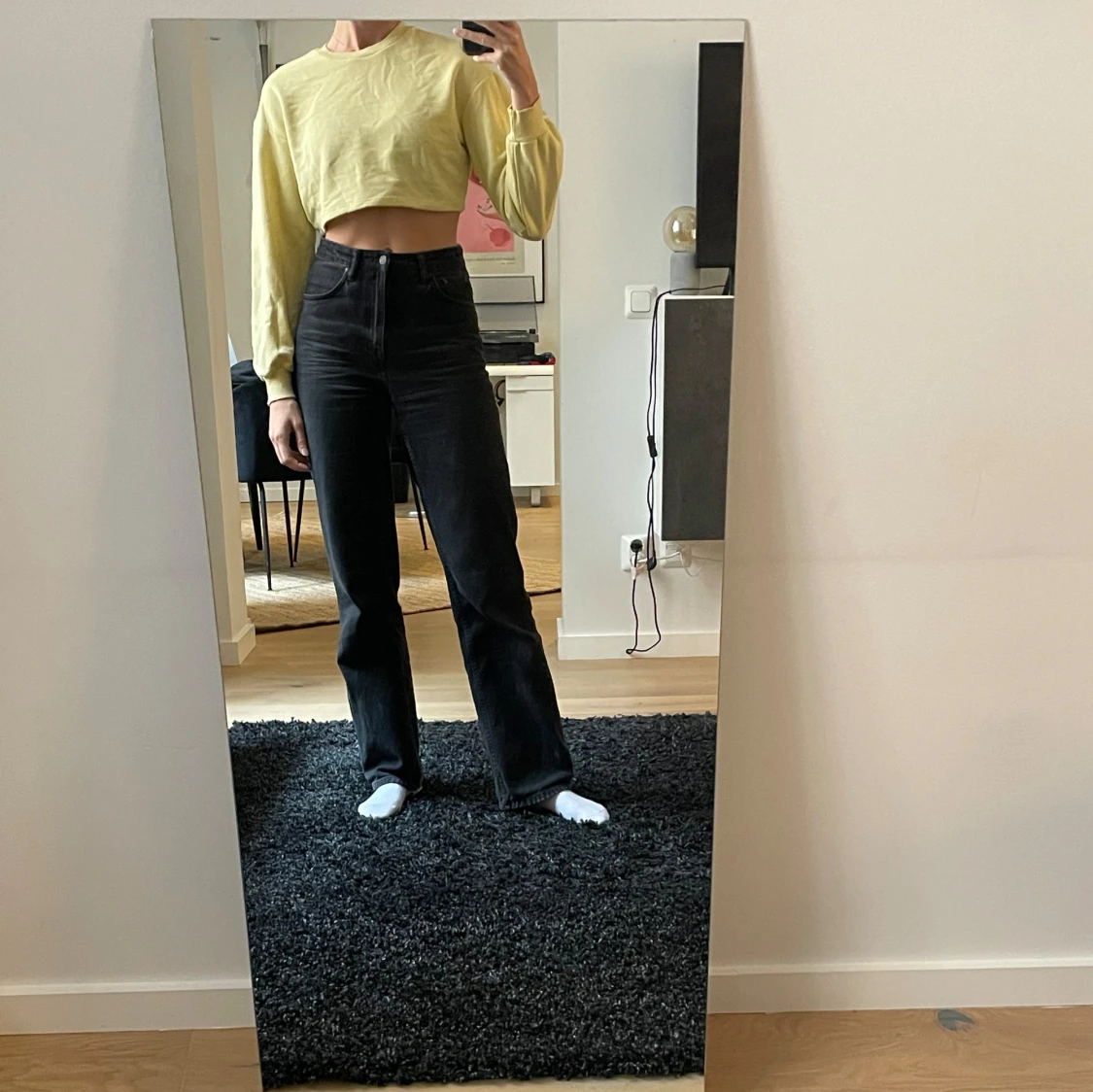 Croppad långärmad  - 91