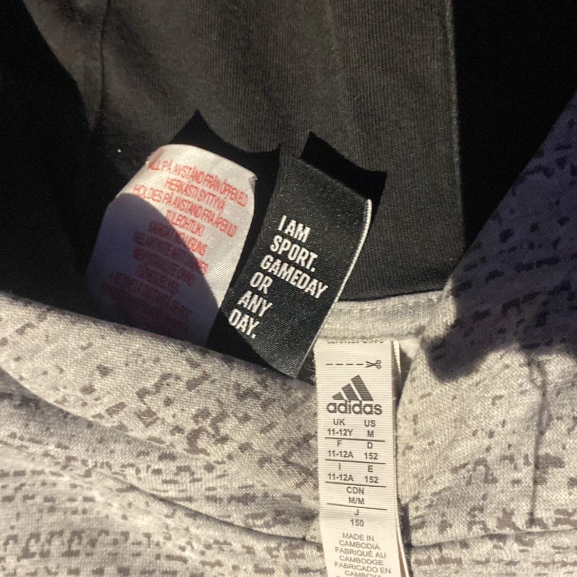 Grå adios hoodie - 91