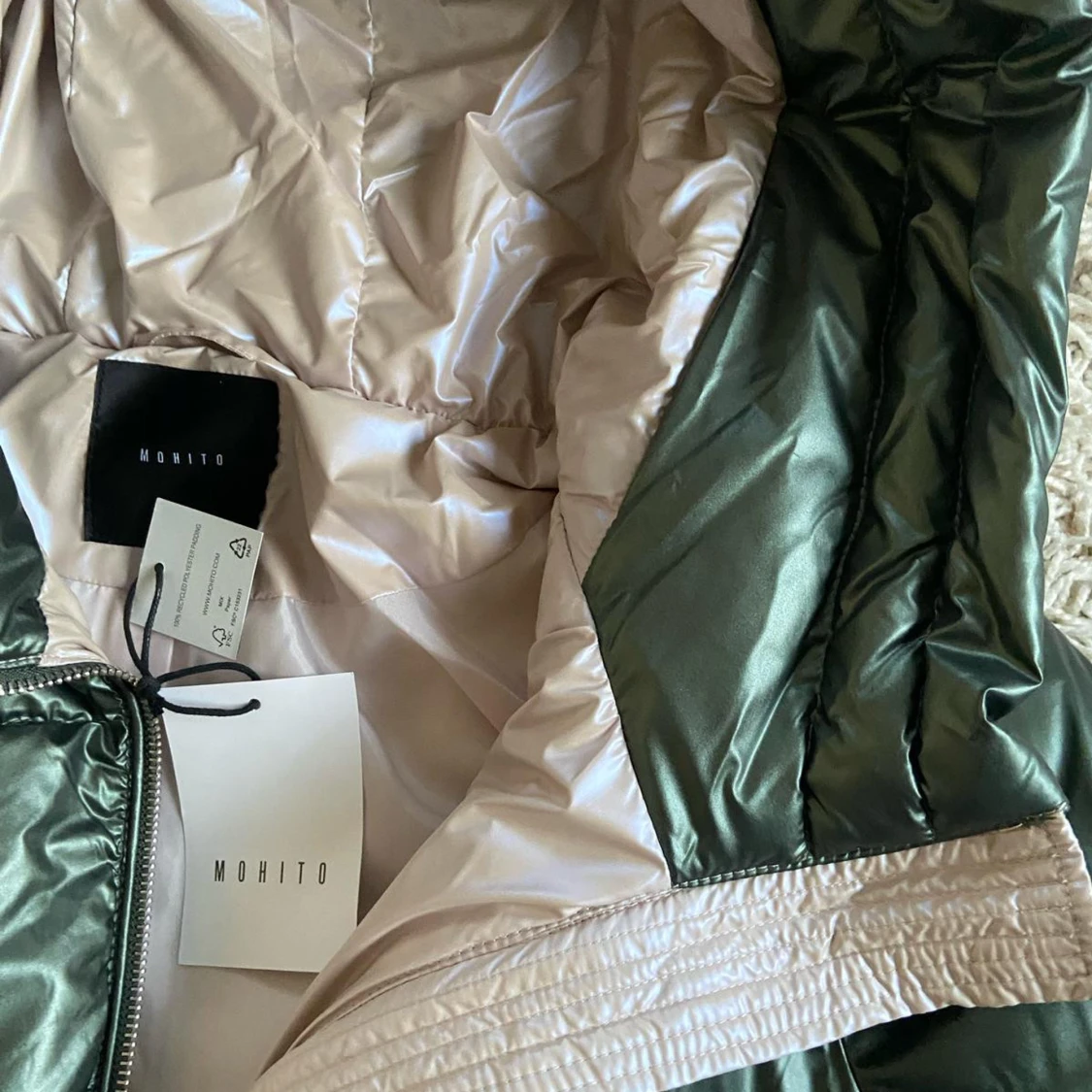 Grön pufferjacka från Mohito - 1
