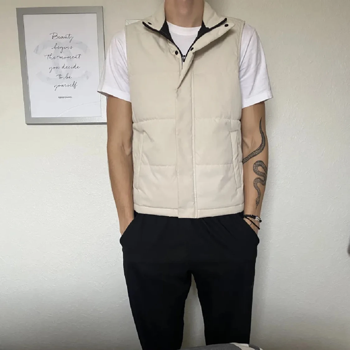 Beige väst från Zara