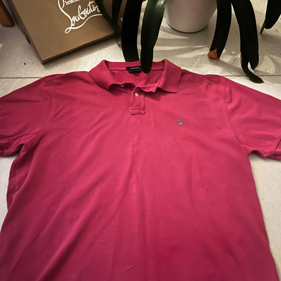 Rosa pikétröja från GANT