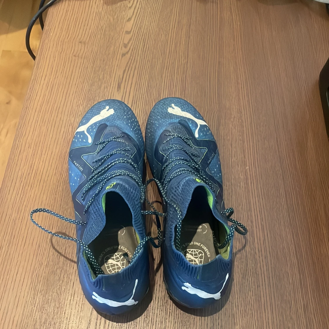 Blå fotbollsskor från Puma. Elite model - 3