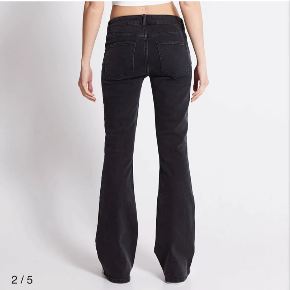 Svarta low waist bootcut jeans från lager 157 - 3