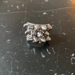 Silver spets ring - Silver ring från Edblad som är jätte fin. Tyvärr är en av spikarna borta så jag kan sänka priset om du inte gillar det. Vet ej storleken men är 1,7cm bred/längd