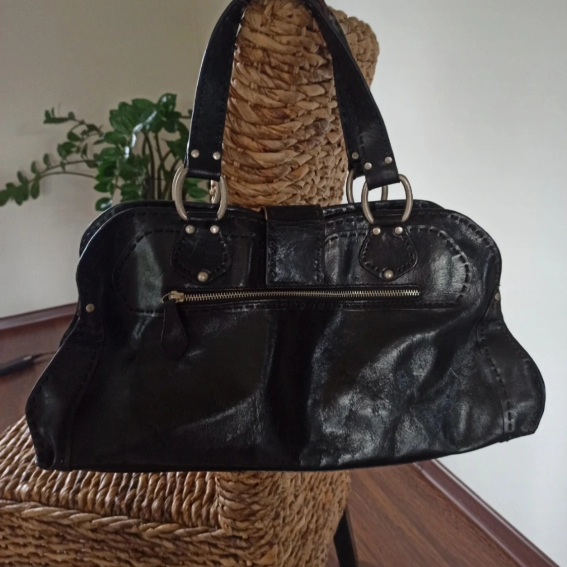 Svart skinnväska från Luisa Cerano - 90