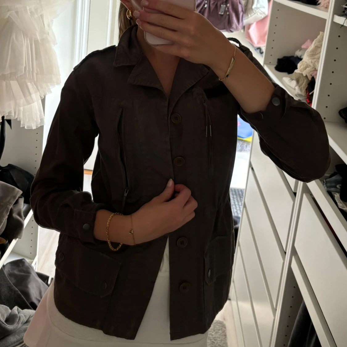 Mörkgrön jacka - 90