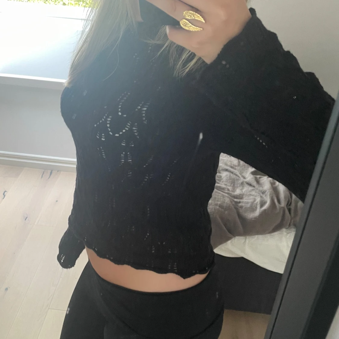 Stickad mönstertopp - 92