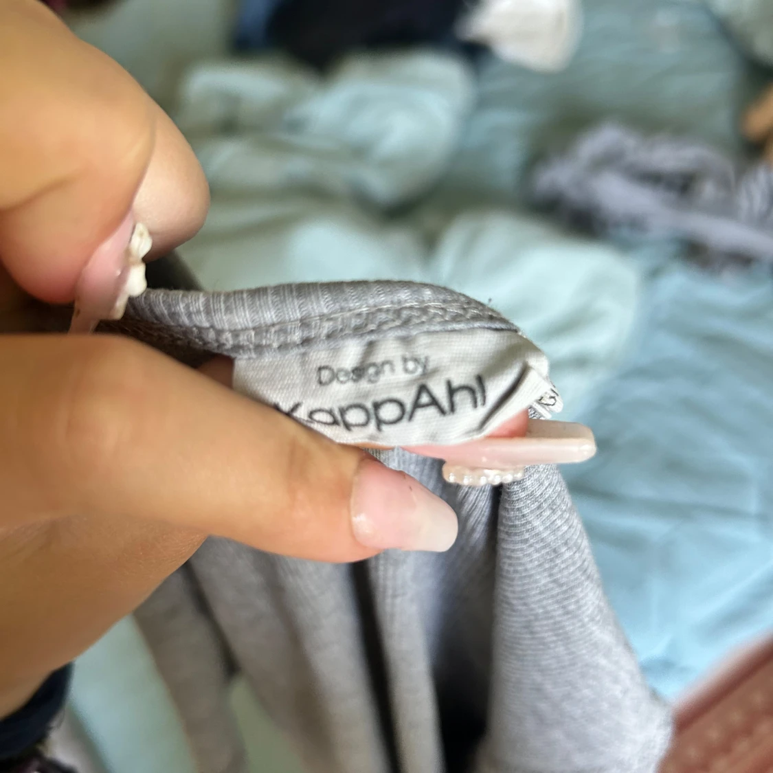 Grå  topp t-shirt❤️ - 91