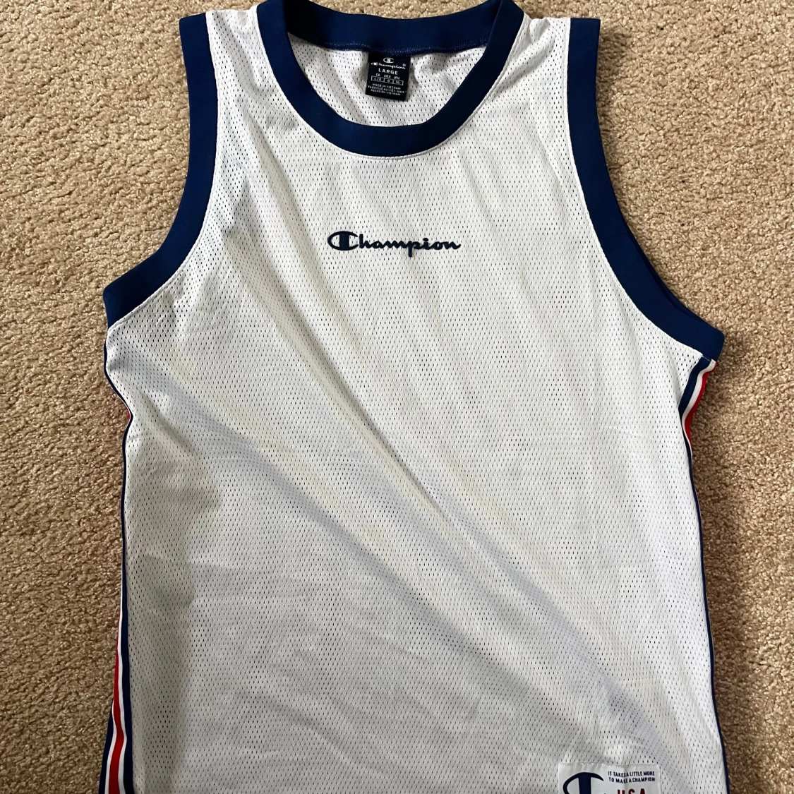 Vit linne från Champion