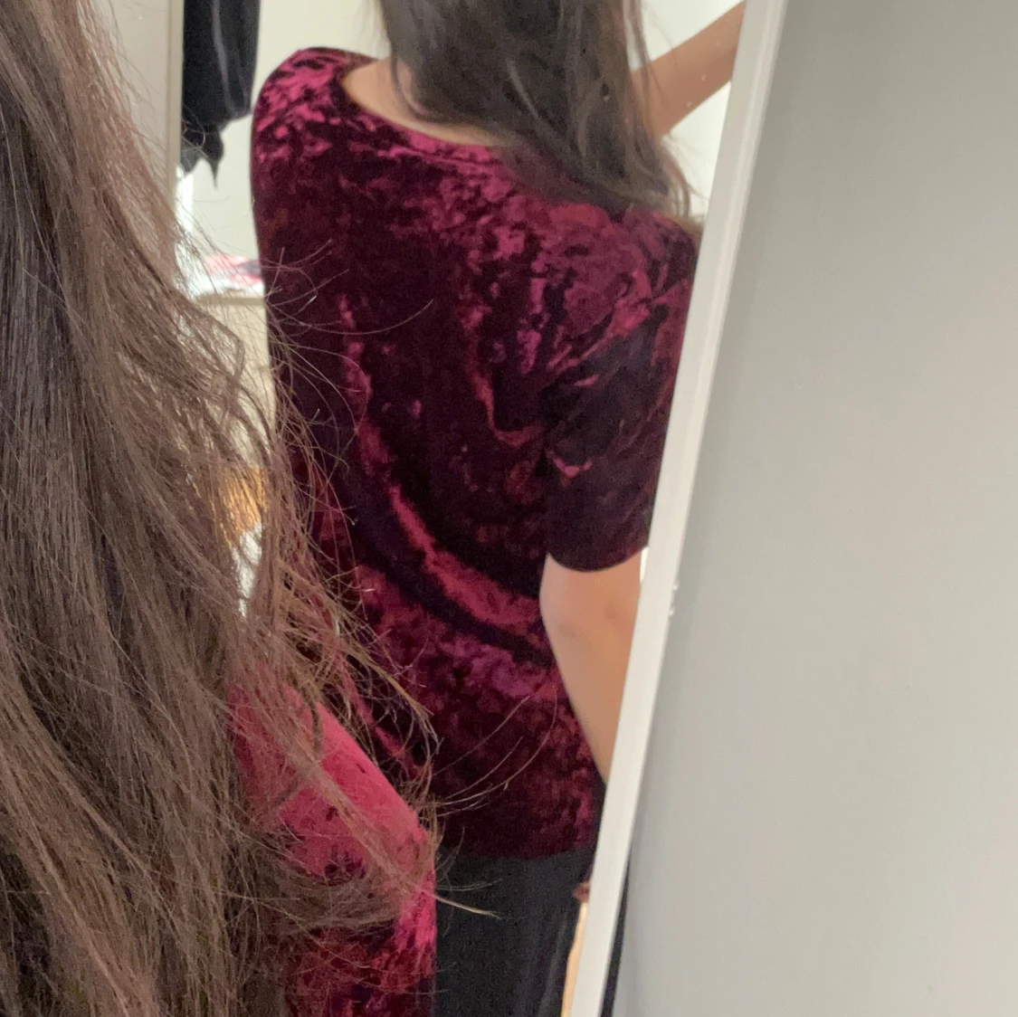 Vinröd sammetstopp - 2