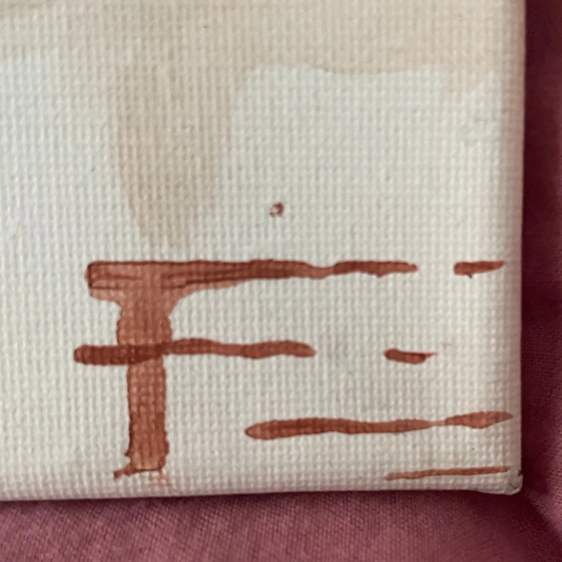 Abstrakt målning på duk - 1