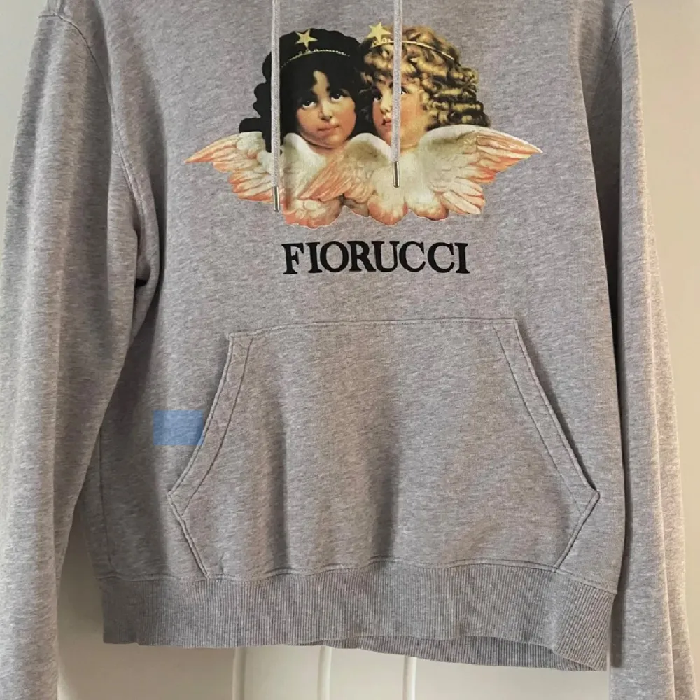 Klassisk ängla hoodie från Fiorucci💕Nypris 1200kr! Använd gärna köp nu funktionen🤩. Hupparit & Collegepaidat.