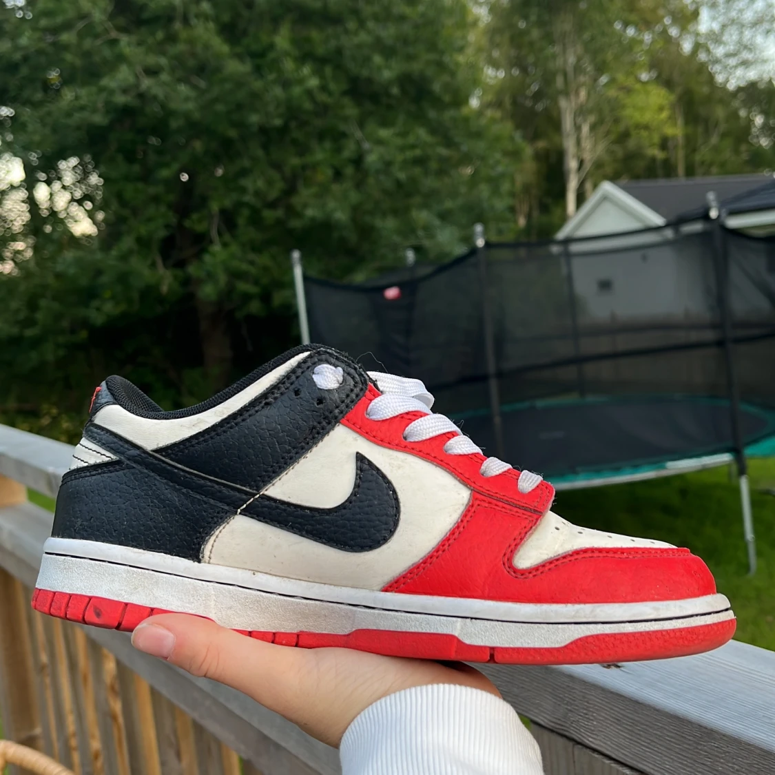 Nike dunk low röd svart - 90