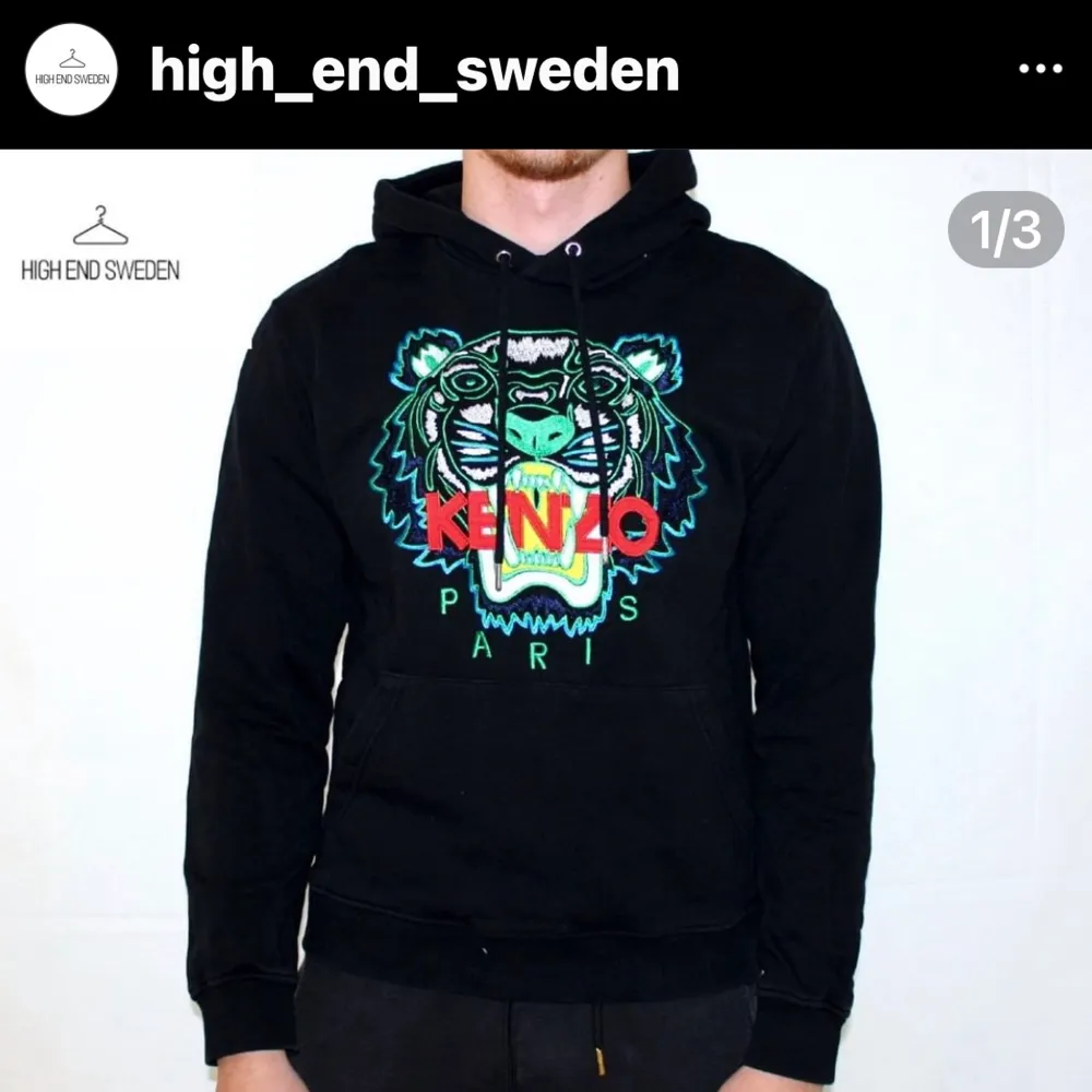 Kenzo Tiger Hoodie  - small - 10/10 (helt ny) - price: 1400 SEK - Retail: 3299 SEK - DM to purchase  3-5 Days Delivery #HighEndSweden. Tröjor & Koftor.