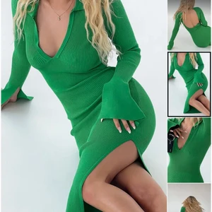 Grön maxiklänning med öppen rygg - Säljer denna fina gröna maxiklänningen från Na-kd. Endast använd en gång och är som ny. Köpte den för 549kr på Na-kd.  (Första bilden är klänningen på hemsidan) Skriv om du har någon fråga❤️ Frakt tillkommer med 39kr