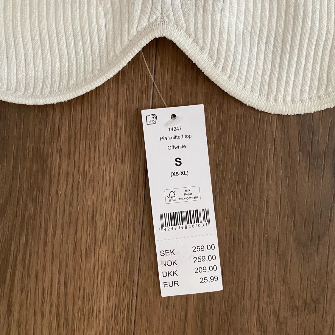 Bandeau topp vit - 90