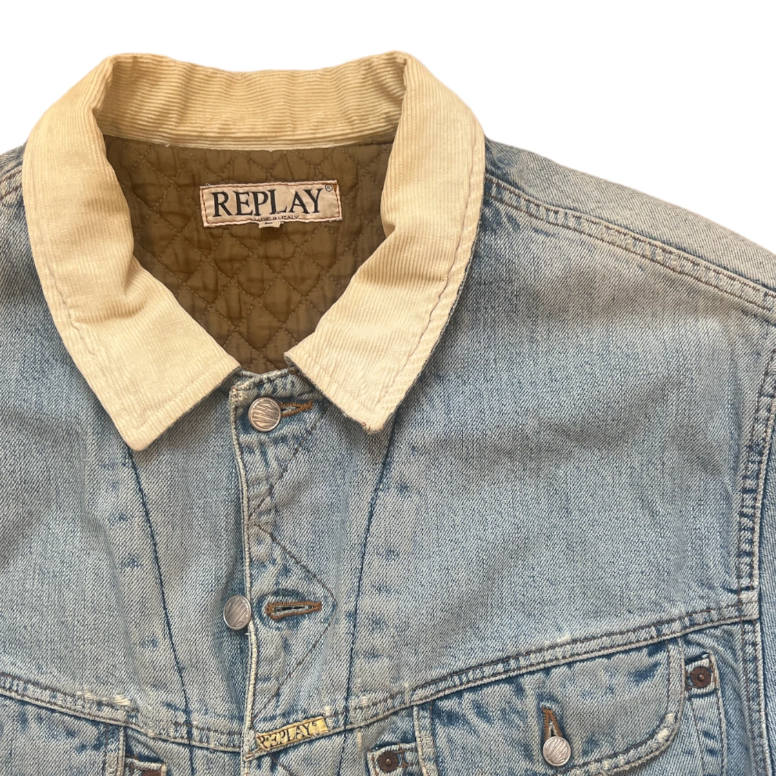Vintage Replay fodrad Jeans Jacka - 91