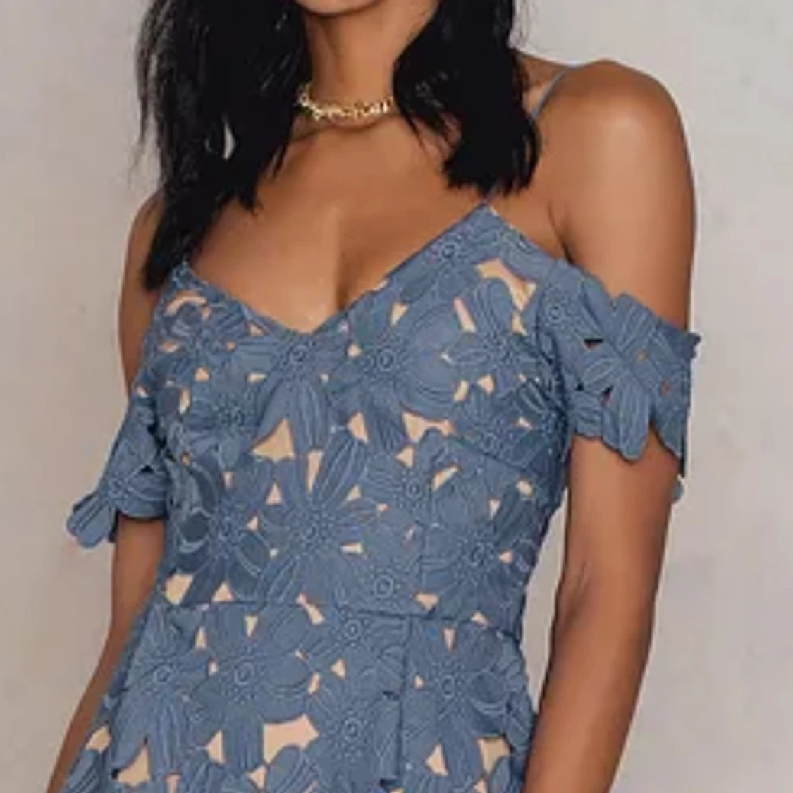 Cold Shoulder Crochet Midi Dress från NA-KD Boho - 90